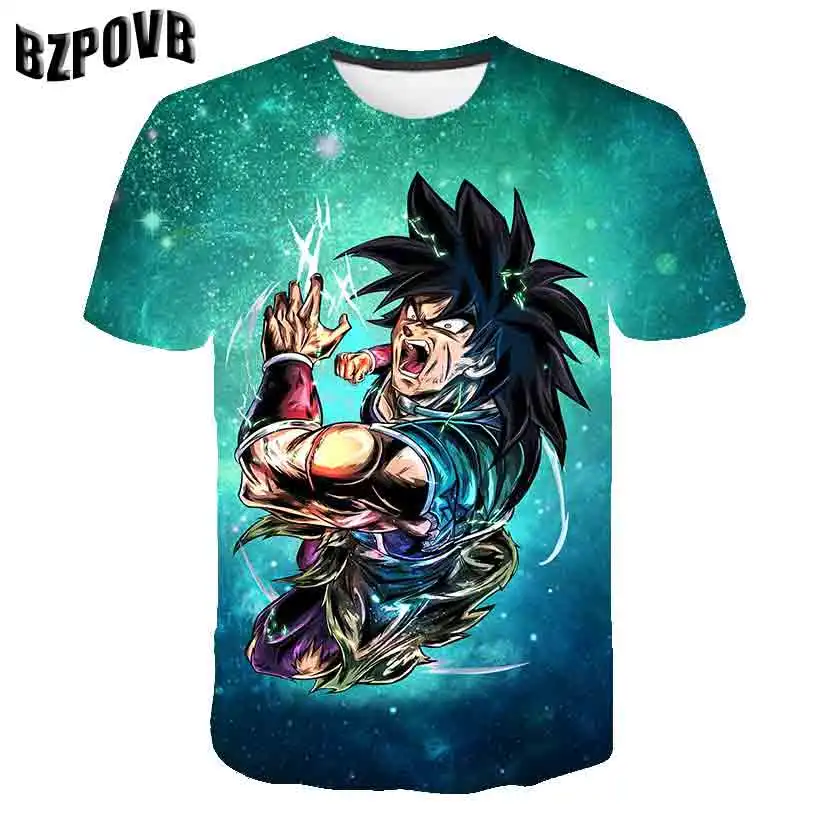 Крутые топы с 3D принтом футболки 2019 мужские Модные Dragon Ball новейшие летние дышащие