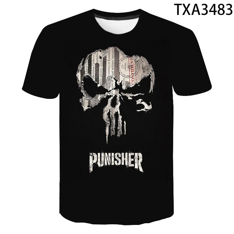Fashion Punisher Cool 3D Printed T Shirt Summer Style Men Women Children Short Sleeve Boy Girl Kids Casual Cool Tops Tee
Fashion Punisher Cool 3D Printed T Shirt Summer Style Men Women Children Short Sleeve Boy Girl Kids Casual Cool Tops Tee