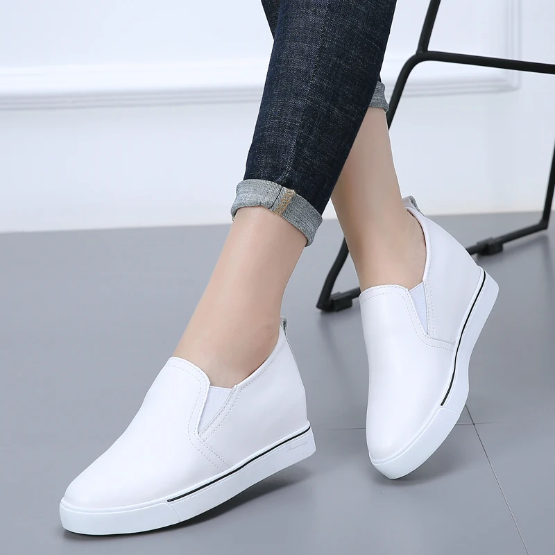 Women's Wedge Shoes 2020 Spring Autumn High Heel Ladies Platform Increasing Shoes Woman Elastic Band Fashion Casual Footwear
Women's Wedge Shoes 2020 Spring Autumn High Heel Ladies Platform Increasing Shoes Woman Elastic Band Fashion Casual Footwear