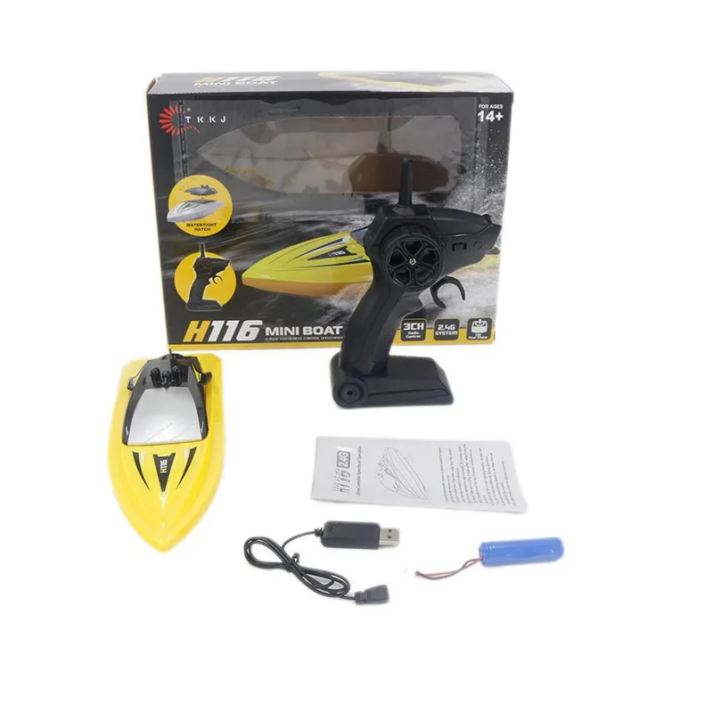 RC Boat High Quality ABS H116 2.4G Remote-Controlled Speedboat Operation RC Boat Racing boat Model Toy RC Boat Gift Kids Toy
RC Boat High Quality ABS H116 2.4G Remote-Controlled Speedboat Operation RC Boat Racing boat Model Toy RC Boat Gift Kids Toy
