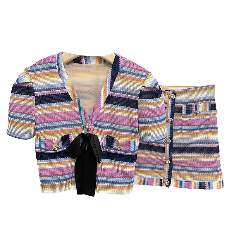 DEAT 2021 New Summer Autumn Fashion Temperament Bow Short Sleeve Coat Single Breasted Half Skirt Two Piece Set Women SL431
DEAT 2021 New Summer Autumn Fashion Temperament Bow Short Sleeve Coat Single Breasted Half Skirt Two Piece Set Women SL431