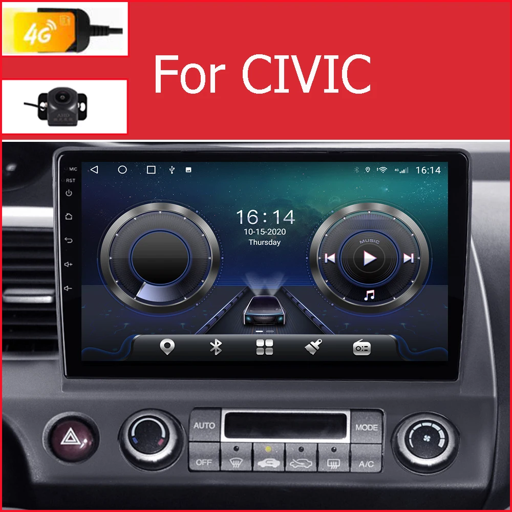 6G RAM/Eight Core/Android 10.0 Car Multimedia Player DVD Gps For Honda Civic 4d 2008 2006 2011 With DSP Carplay IPS Radio BT
6G RAM/Eight Core/Android 10.0 Car Multimedia Player DVD Gps For Honda Civic 4d 2008 2006 2011 With DSP Carplay IPS Radio BT
