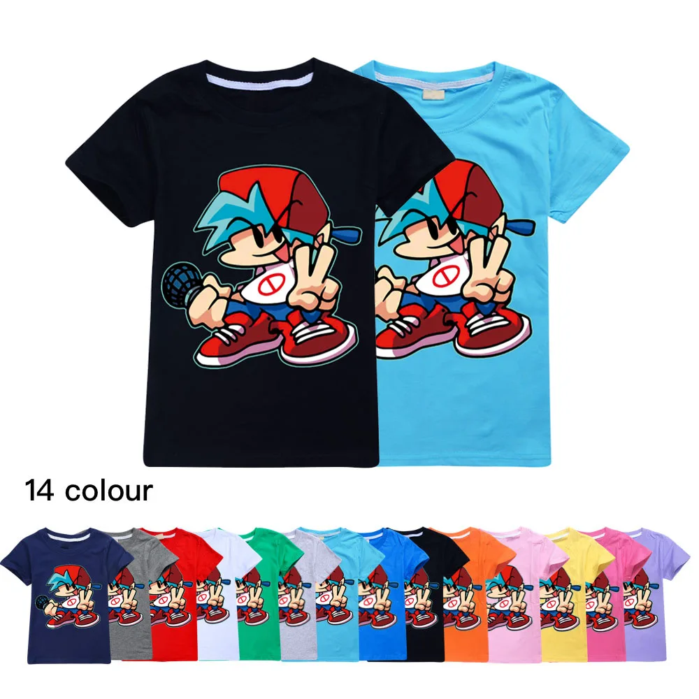 2021Summer Kids Boys T Shirt New game Friday Night Funkin Printed Tee Shirts Toddler Girls Tops T-shirts Children Clothing 2-16Y
2021Summer Kids Boys T Shirt New game Friday Night Funkin Printed Tee Shirts Toddler Girls Tops T-shirts Children Clothing 2-16Y