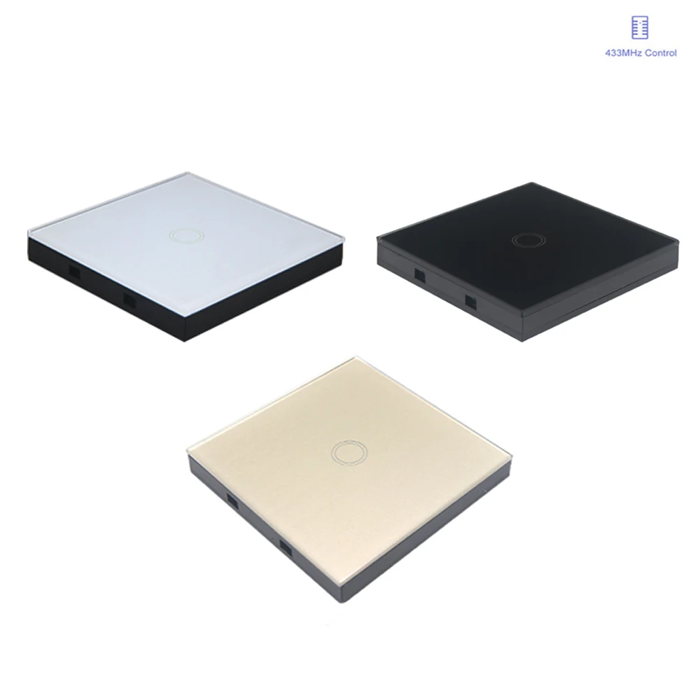 1gang 2gang 3gang Sticky Switch Control Wireless RF Touch Remote Controller Wall Touch Panel RF433 433MHz 30-50 meters
1gang 2gang 3gang Sticky Switch Control Wireless RF Touch Remote Controller Wall Touch Panel RF433 433MHz 30-50 meters