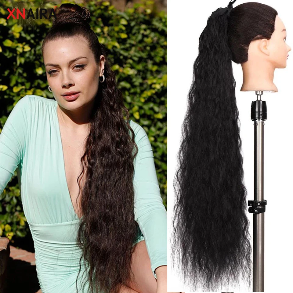 XNaira 80CM Synthetic Super Long Curly Hair Ponytail Extension Ribbon Drawstring Wrap Natural Wig Piece
XNaira 80CM Synthetic Super Long Curly Hair Ponytail Extension Ribbon Drawstring Wrap Natural Wig Piece