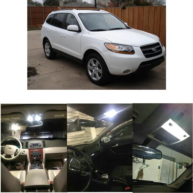 Внутренние светодиодные лампы для Hyundai 2008, Entourage, Santa Fe, Sonata, Tiburon, Tucson, Veracruz
Внутренние светодиодные лампы для Hyundai 2008, Entourage, Santa Fe, Sonata, Tiburon, Tucson, Veracruz