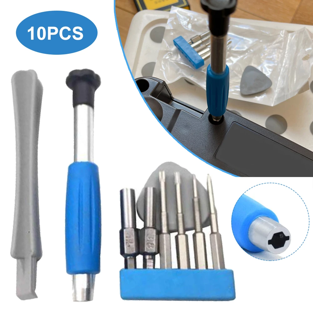 10pcs Screwdriver Repair Tool Kit with T6 T8 Screwdriver Cross Head Tri-wing Screwdriver Compatible for Nintendo Switch/NES/GBA
10pcs Screwdriver Repair Tool Kit with T6 T8 Screwdriver Cross Head Tri-wing Screwdriver Compatible for Nintendo Switch/NES/GBA
