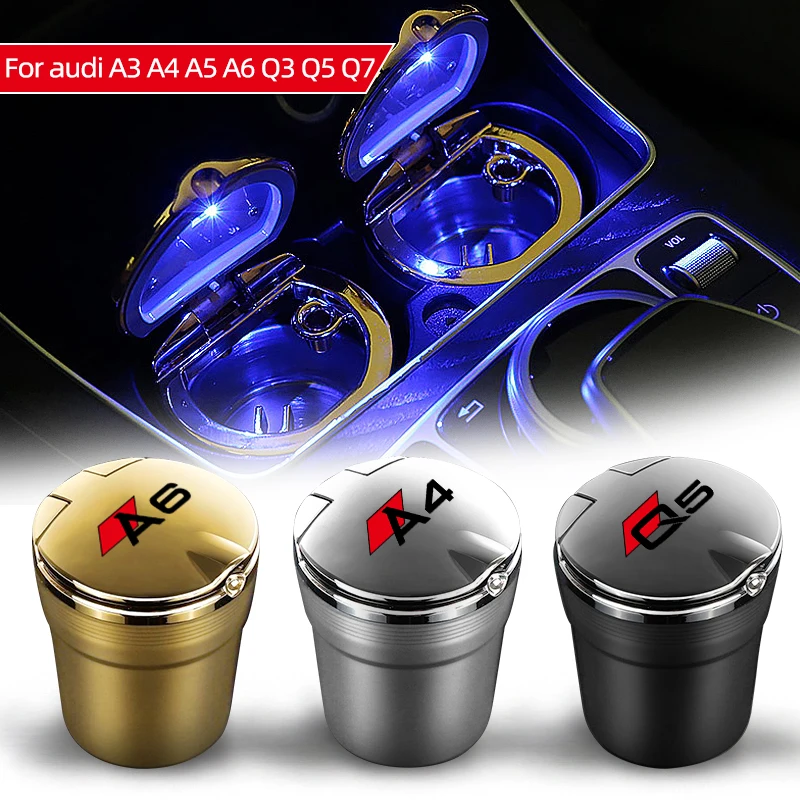 Portable LED Light Car Ashtray Cigarette Cylinder Holder For Audi A3 A4 A5 A6 A7 Q3 Q5 Q7 Car Styling 2021 Car Accessories
Portable LED Light Car Ashtray Cigarette Cylinder Holder For Audi A3 A4 A5 A6 A7 Q3 Q5 Q7 Car Styling 2021 Car Accessories