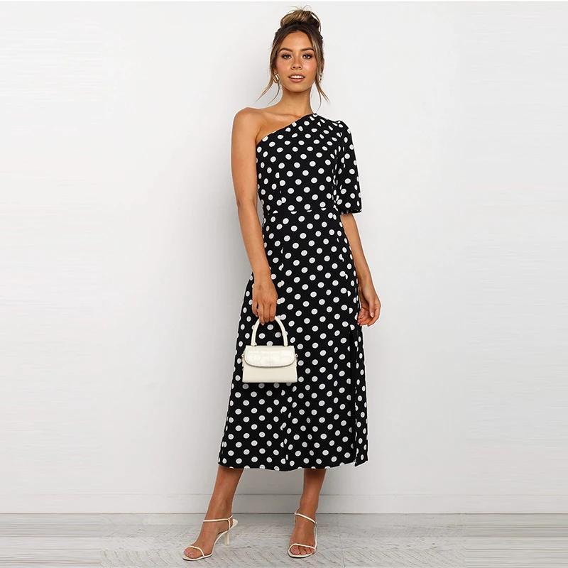 Summer women's fashion sexy one-shoulder sleeve small daisy floral slit dress women
Summer women's fashion sexy one-shoulder sleeve small daisy floral slit dress women
