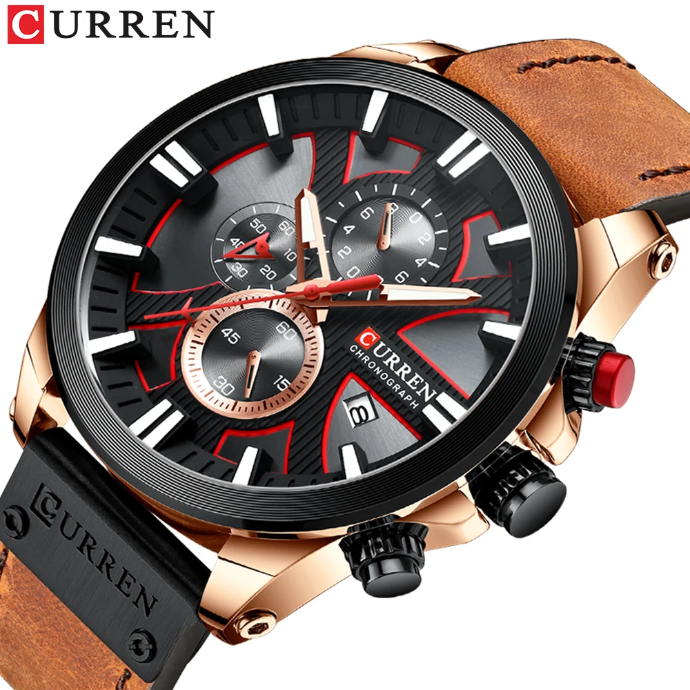High-end brand CURREN Autumn New Contrast Leather Watch, Unique Sports And Leisure Style Design, Men's Quartz Watch
High-end brand CURREN Autumn New Contrast Leather Watch, Unique Sports And Leisure Style Design, Men's Quartz Watch