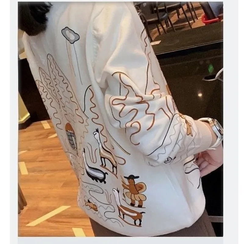 Spring Autumn Casual Loose Printed Knitted Cardigans Women Elegant Long Sleeve Single-breasted Jacket Coat Female Clothing X220
Spring Autumn Casual Loose Printed Knitted Cardigans Women Elegant Long Sleeve Single-breasted Jacket Coat Female Clothing X220
