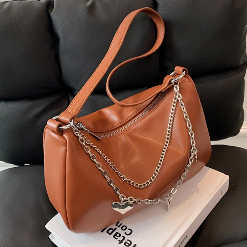 Woman New Simple Shoulder Bags Chain Luxury Crossbody Bag Female Fashion Solid Color Handbag Texture Leather Purse Shopping Bags
Woman New Simple Shoulder Bags Chain Luxury Crossbody Bag Female Fashion Solid Color Handbag Texture Leather Purse Shopping Bags