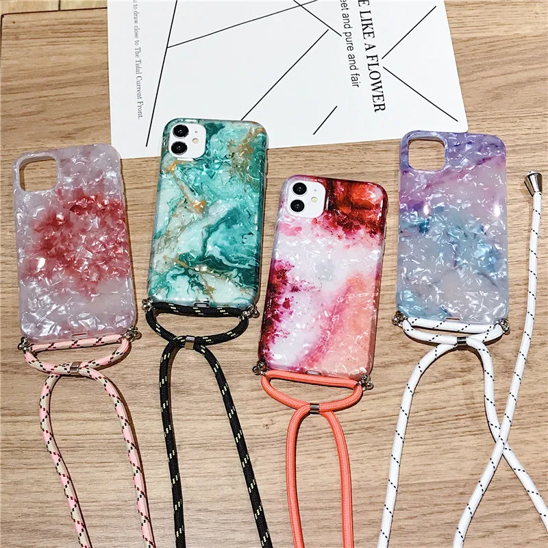 Marble Necklace Strap Rope Phone Case For iPhone 12 11Pro 11 Pro Max XR XS Max 7 8 Plus SE 2020 Lanyard Neck Cord Shell Cover
Marble Necklace Strap Rope Phone Case For iPhone 12 11Pro 11 Pro Max XR XS Max 7 8 Plus SE 2020 Lanyard Neck Cord Shell Cover