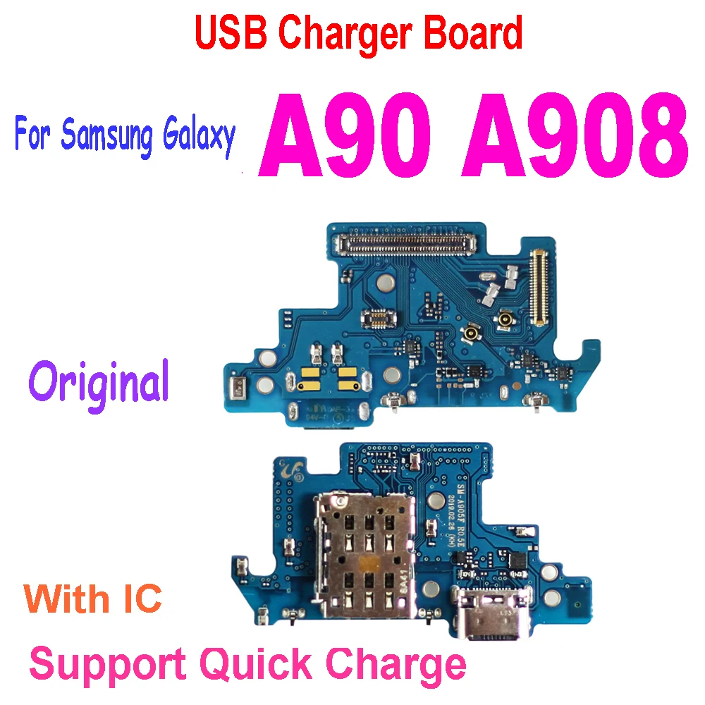 Original Charging Port USB Charge Dock Board with Mic For Samsung Galaxy A90 5G A908 A908N Connector Board Charging Flex Cable
Original Charging Port USB Charge Dock Board with Mic For Samsung Galaxy A90 5G A908 A908N Connector Board Charging Flex Cable