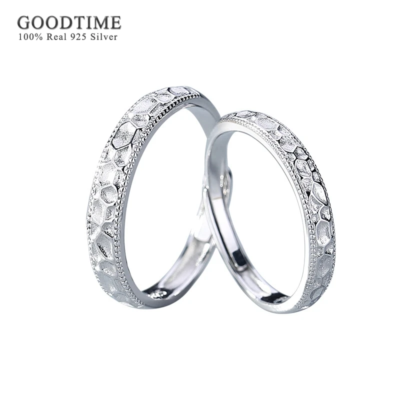 Fashion Stone Grain Frosted Open Ring Pure 100% 925 Sterling Silver Anniversary Lover Gift Anniversary Jewelry For Women Men
Fashion Stone Grain Frosted Open Ring Pure 100% 925 Sterling Silver Anniversary Lover Gift Anniversary Jewelry For Women Men