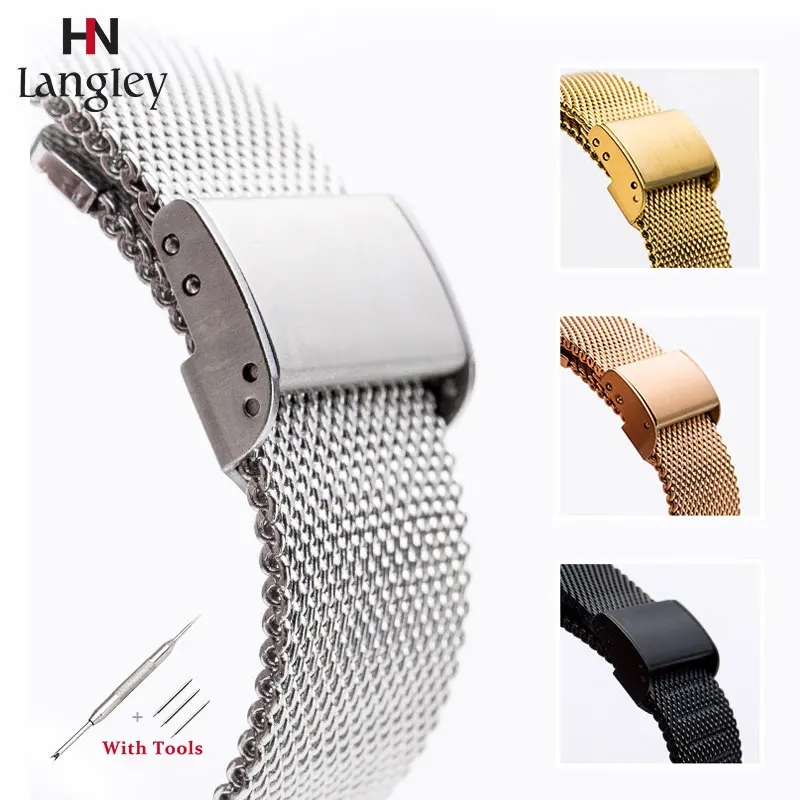 Milanese Loop Universal WatchBand For DW Huawei Buckle Mesh Replacement For Daniel Wellington Stainless Steel Band 16/18/20/22mm
Milanese Loop Universal WatchBand For DW Huawei Buckle Mesh Replacement For Daniel Wellington Stainless Steel Band 16/18/20/22mm
