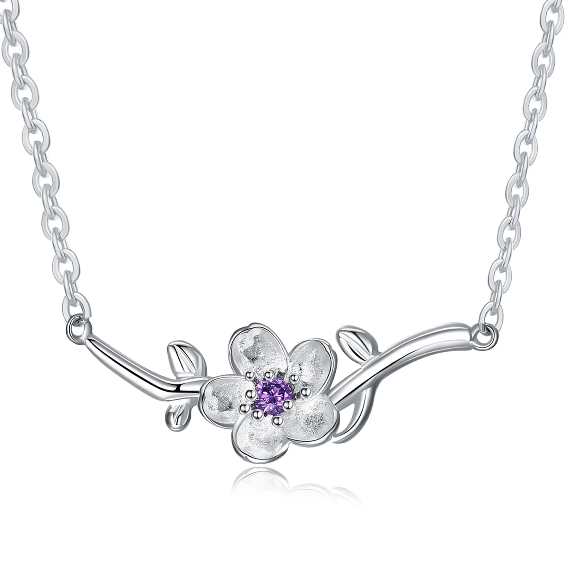 Wholesale New 925 Silver Fashion Jewelry Necklace Pendant Woman fashion high quality cherry blossoms pink purple zircon neckalce
Wholesale New 925 Silver Fashion Jewelry Necklace Pendant Woman fashion high quality cherry blossoms pink purple zircon neckalce