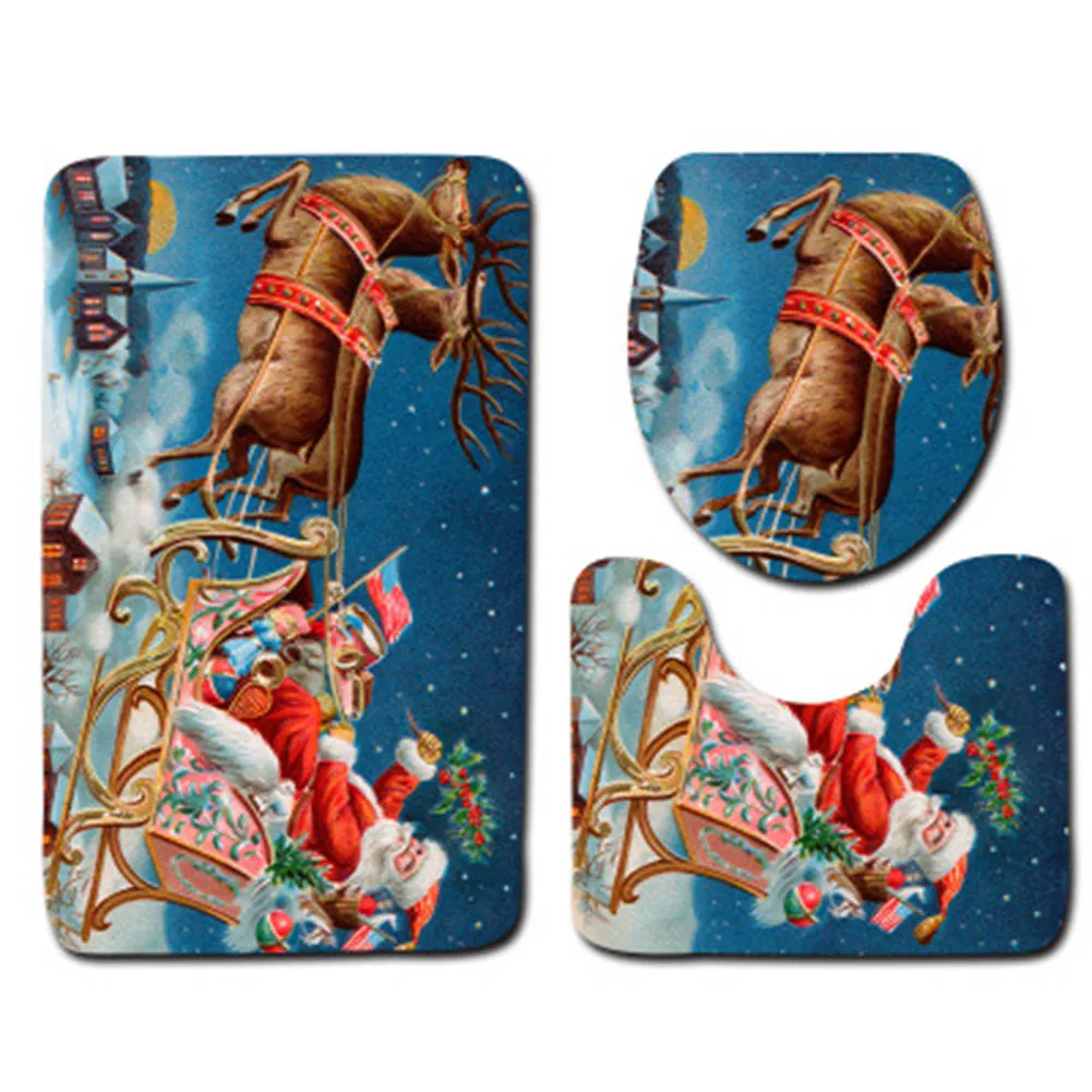 3Pcs Christmas Toilet Carpet Combination Mats U Shape Santa Christmas Mat Dustproof Absorbent Non-slip tapis salle de bain BDF
3Pcs Christmas Toilet Carpet Combination Mats U Shape Santa Christmas Mat Dustproof Absorbent Non-slip tapis salle de bain BDF