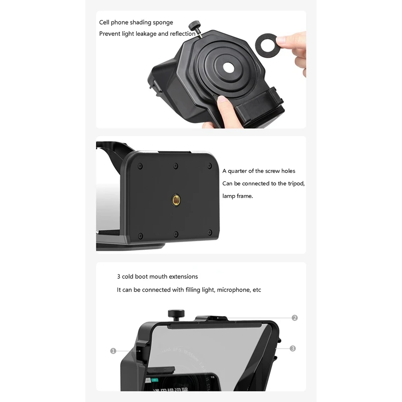 Ulanzi PT-16 Teleprompter Portable Inscriber Phone Recording Mobile Teleprompter with Remote Control for Phone
Ulanzi PT-16 Teleprompter Portable Inscriber Phone Recording Mobile Teleprompter with Remote Control for Phone