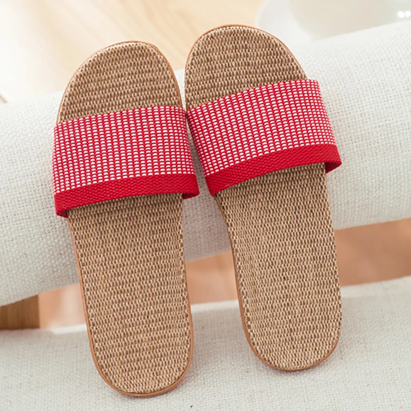 GHJIOL Women Flax Slippers 2021 New Summer Lovers Beach Shoes Hemp Weave Plaid Casual Slides Flat Sandals Ladies Flip Flops
GHJIOL Women Flax Slippers 2021 New Summer Lovers Beach Shoes Hemp Weave Plaid Casual Slides Flat Sandals Ladies Flip Flops