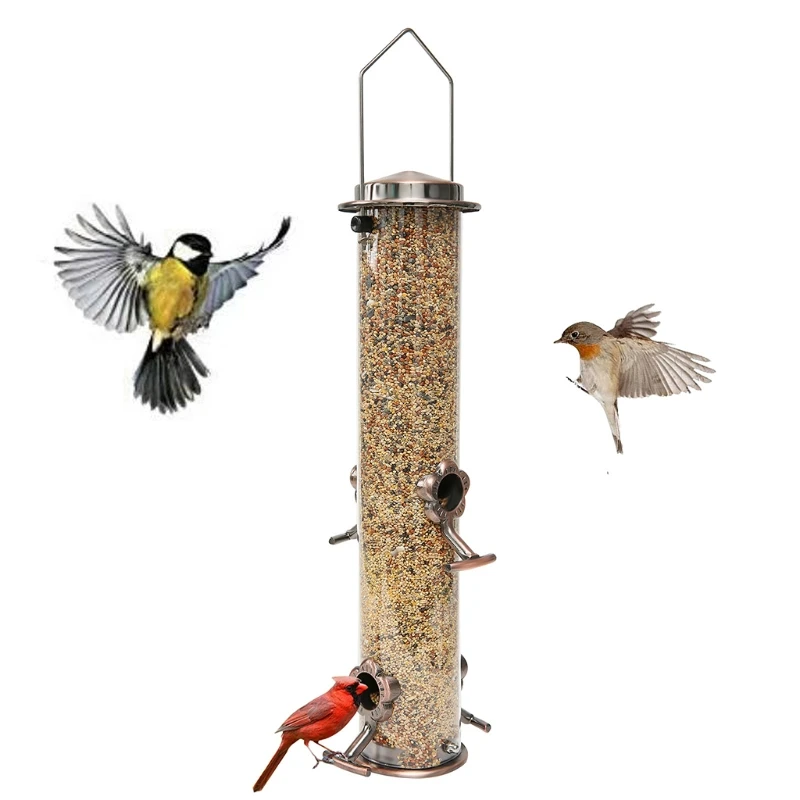 K3NA Bird Feeder Portable Outdoor Feeding Tube Hanging Wild Birds Plastic Supplies Products Park Garden Tree Container
K3NA Bird Feeder Portable Outdoor Feeding Tube Hanging Wild Birds Plastic Supplies Products Park Garden Tree Container