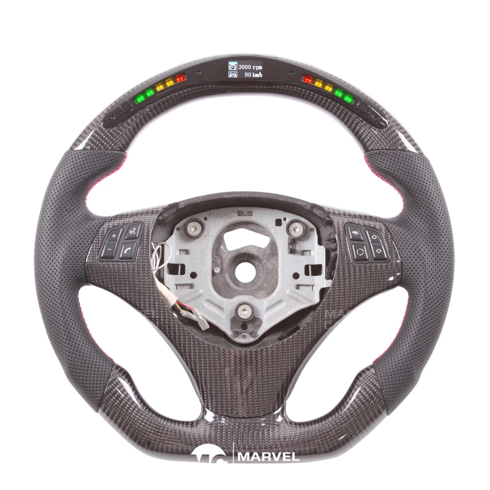 Real Dispaly Carbon Fiber LED Performance Steering Wheel Display Compatible for BMW
Real Dispaly Carbon Fiber LED Performance Steering Wheel Display Compatible for BMW