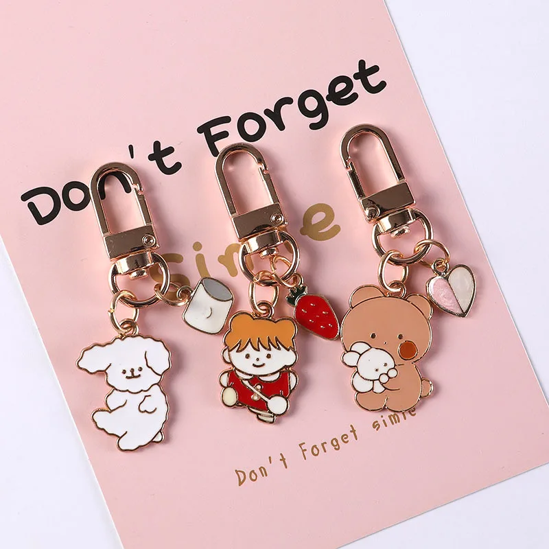 Korean Bear Airpods Keychains Accessories Pendant Bag Jewelry Key Chain Girl-Heart Lovely Rabbit Pendant Doll Cute Key Rings
Korean Bear Airpods Keychains Accessories Pendant Bag Jewelry Key Chain Girl-Heart Lovely Rabbit Pendant Doll Cute Key Rings