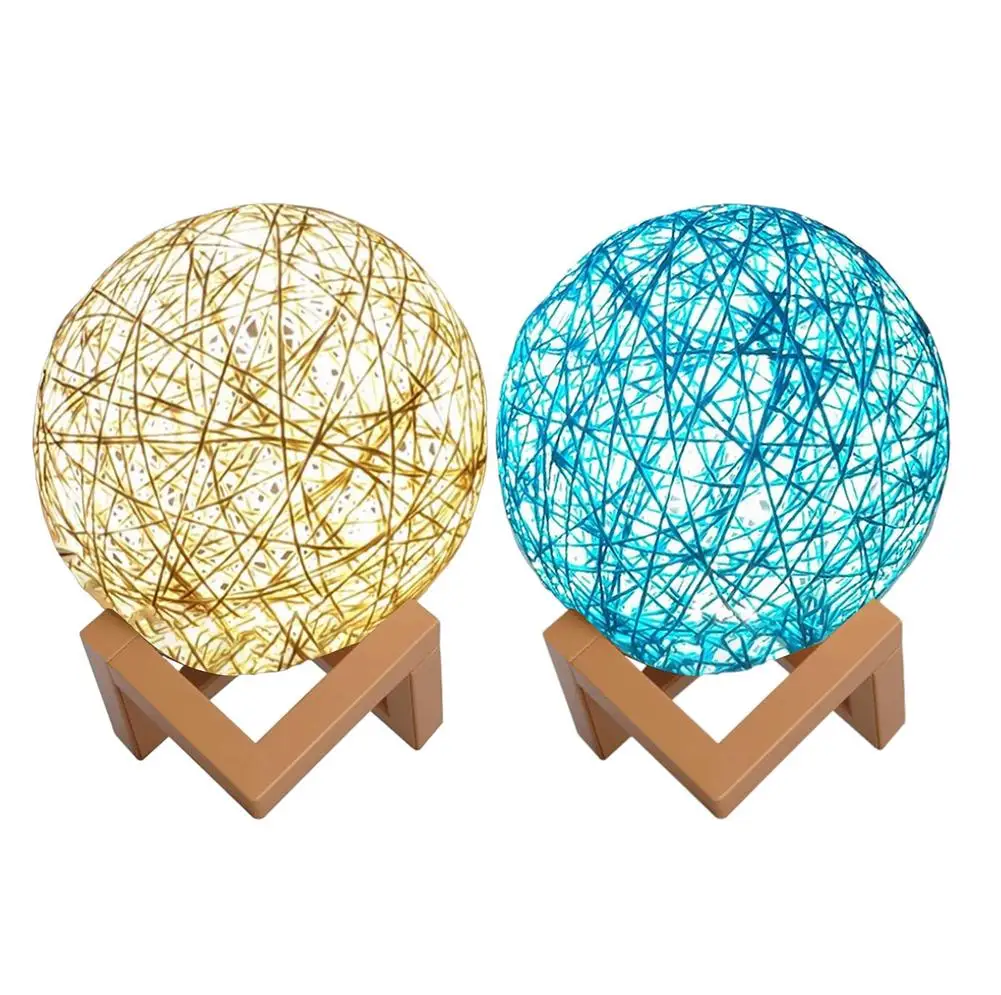 Romantic LED Night Light Creative INS Wind Starry Table Projector Lamp Bedroom Bedside Lamp Fantasy Rattan Ball Moon Light
Romantic LED Night Light Creative INS Wind Starry Table Projector Lamp Bedroom Bedside Lamp Fantasy Rattan Ball Moon Light
