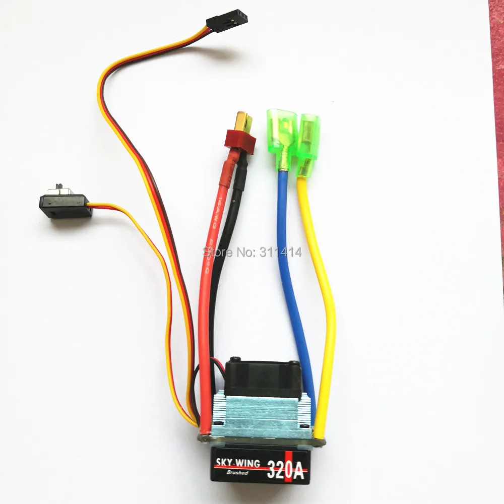 Водонепроницаемый матовый ESC 160A 320A 480A 2S 3S с вентилятором 5V 1A 3A BEC T-Plug для 1/10 RC Car Boat |
