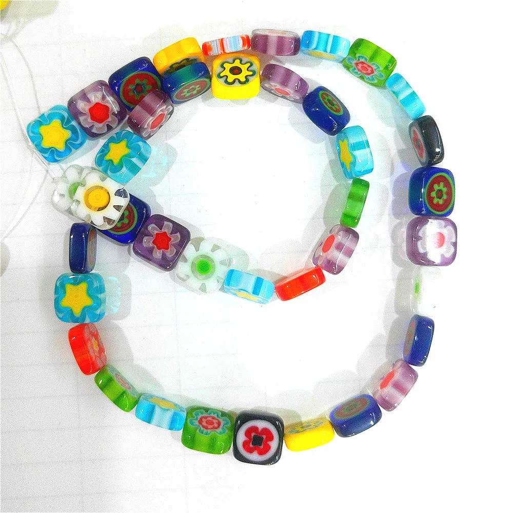 Thousand Flower Colored Glaze Loose Beads 4-10mm Color Square Dish-shaped Colored Glaze Beads DIY Making Bracelet Necklace
Thousand Flower Colored Glaze Loose Beads 4-10mm Color Square Dish-shaped Colored Glaze Beads DIY Making Bracelet Necklace