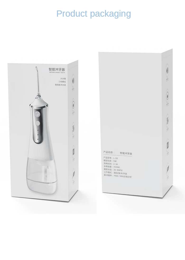 2021 New 350ML Oral Irrigator USB Rechargeable Water Flosser Portable Dental Water Jet Water Tank Waterproof Teeth Cleaner
2021 New 350ML Oral Irrigator USB Rechargeable Water Flosser Portable Dental Water Jet Water Tank Waterproof Teeth Cleaner