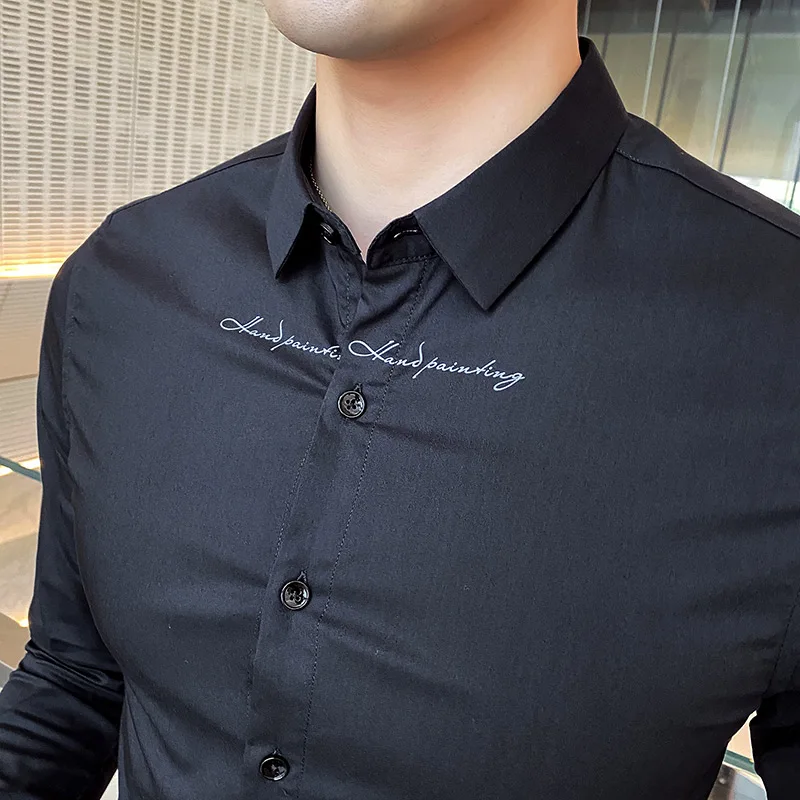 Business Men Shirts Vintage Slim Fit Shirt 2021 Spring Casual Social Long Sleeve Blouse Homme High Quality Male Tops Clothing
Business Men Shirts Vintage Slim Fit Shirt 2021 Spring Casual Social Long Sleeve Blouse Homme High Quality Male Tops Clothing