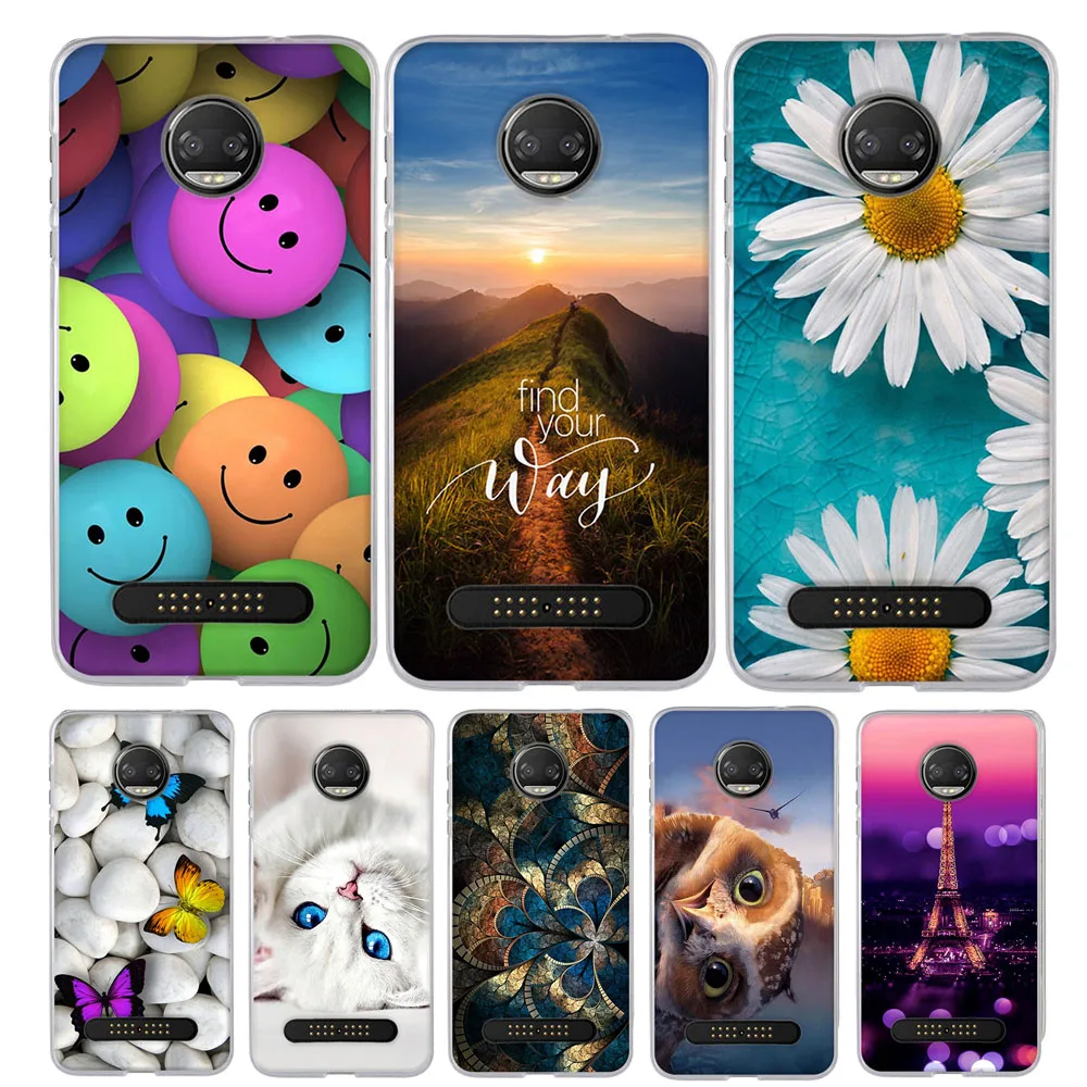Чехол для Motorola Moto Z2 Force мягкий силиконовый чехол Z 2 5 дюйма бампер|funda silicon|case for