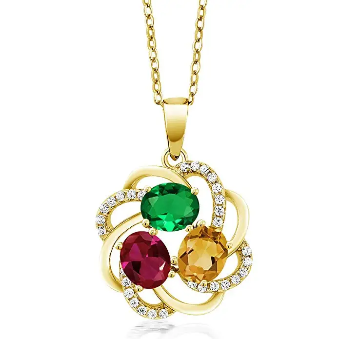 JK Fashion Colorful Pendant Necklace Origin Factory Sale Three Color Cubic Zircon Stone Trendy Popular Jewelry Necklace 
JK Fashion Colorful Pendant Necklace Origin Factory Sale Three Color Cubic Zircon Stone Trendy Popular Jewelry Necklace