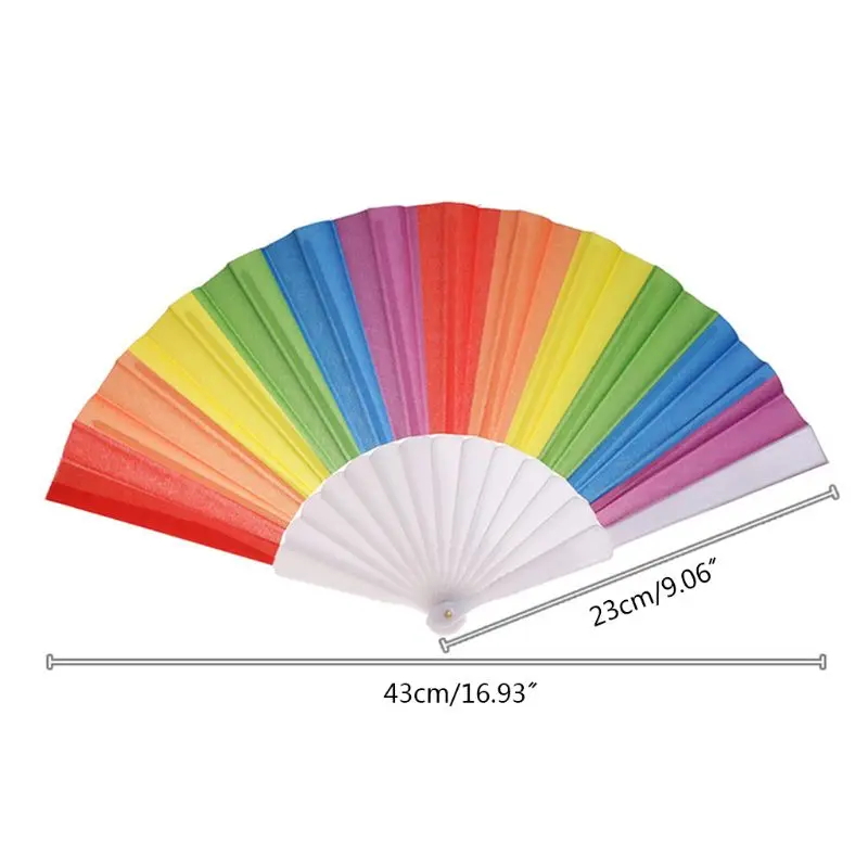 Summer Rainbow Handheld Folding Fan for Wedding Party Decoration Dance Performance Prom Festival Supplies
Summer Rainbow Handheld Folding Fan for Wedding Party Decoration Dance Performance Prom Festival Supplies