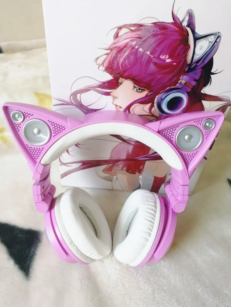 Japanese Style YOWU Cat Ears Wireless Bluetooth Headset Lolita Pink Two Dimensions RGB Music Game Headphone for Girl
Japanese Style YOWU Cat Ears Wireless Bluetooth Headset Lolita Pink Two Dimensions RGB Music Game Headphone for Girl