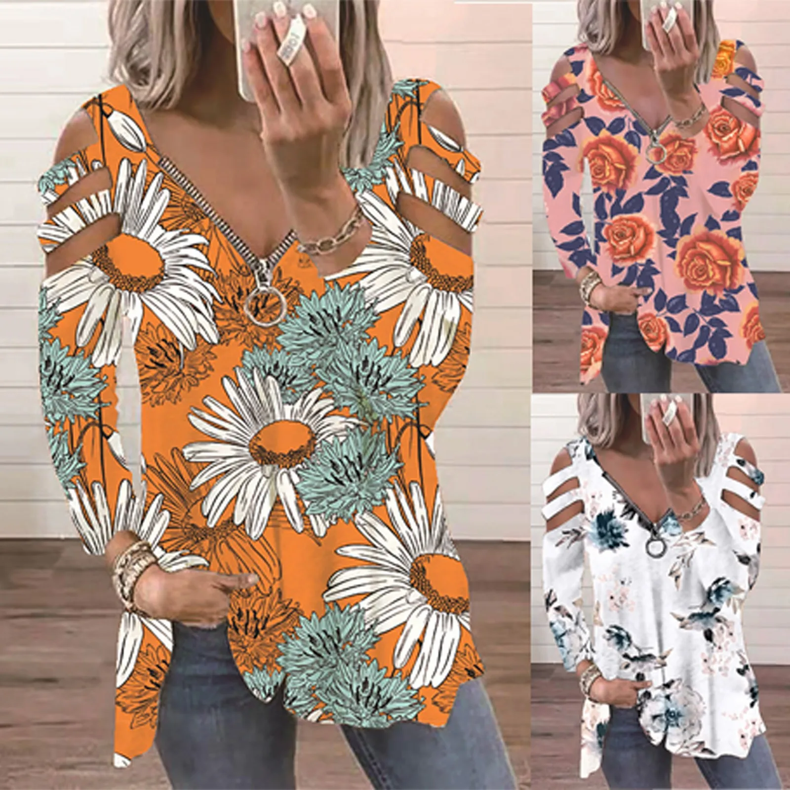 Women Long Sleeve Tee Shirts Ladies Prints Off-The-Shoulder Tops Fashion All-Match Pullover Shirt Loose Female T-Shirt 727#Q
Women Long Sleeve Tee Shirts Ladies Prints Off-The-Shoulder Tops Fashion All-Match Pullover Shirt Loose Female T-Shirt 727#Q