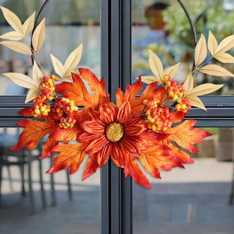 Искусственные осенние кленовые листья, искусственный Осенний лист на День Благодарения, для свадебных торжеств, для помещений и улицы, вено... 
Искусственные осенние кленовые листья, искусственный Осенний лист на День Благодарения, для свадебных торжеств, для помещений и улицы, вено...