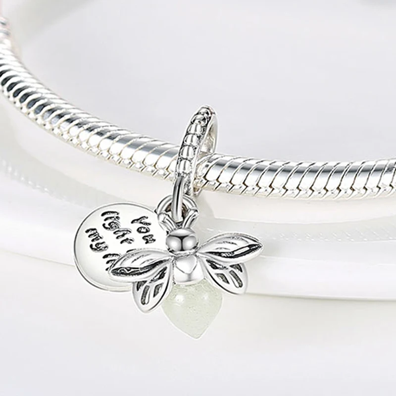 2021 New silver color Luminous Firefly Charm Fit Original 3mm Bracelet&Bangle For Women Birthday Fashion Jewelry Gift
2021 New silver color Luminous Firefly Charm Fit Original 3mm Bracelet&Bangle For Women Birthday Fashion Jewelry Gift
