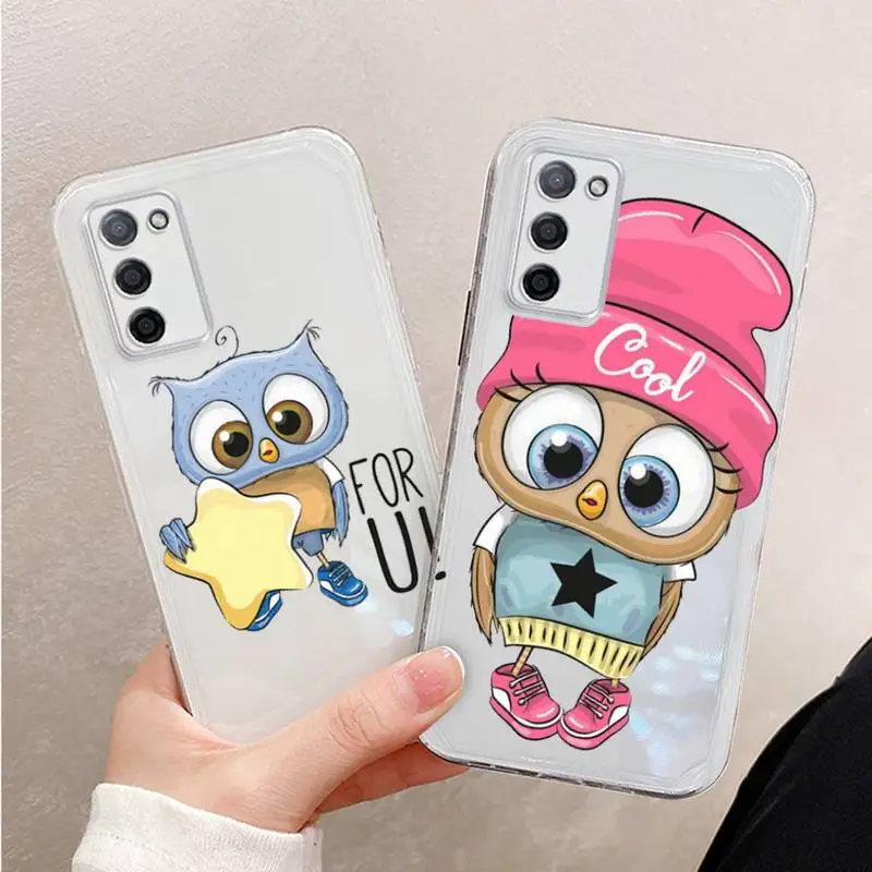 Cartoon Girl Gifts Cute Owl lovers Phone Case Transparent For oppo R17 R15 R11 R9 F11 A32 A39 K7 K5 S X PRO PLUS moible bag
Cartoon Girl Gifts Cute Owl lovers Phone Case Transparent For oppo R17 R15 R11 R9 F11 A32 A39 K7 K5 S X PRO PLUS moible bag