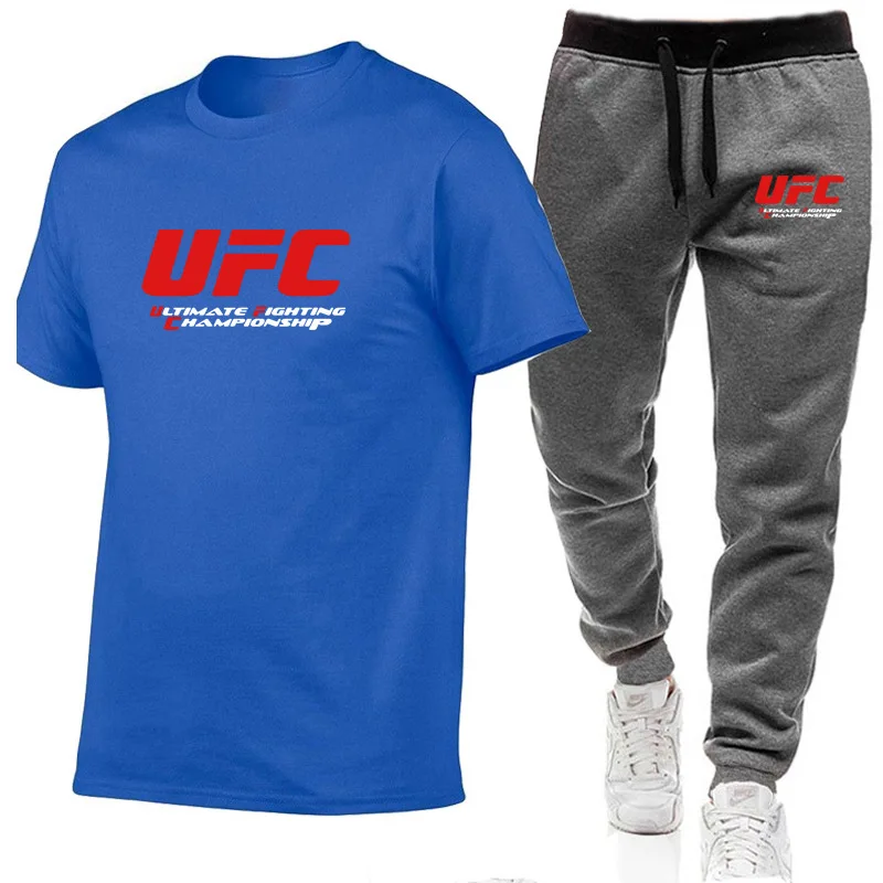 2021 Hot-Selling Summer MMA T-Shirt Pants Set Casual Brand Fitness Jogger Pants T Shirt Hip Hop Fashion Men's Tracksuits
2021 Hot-Selling Summer MMA T-Shirt Pants Set Casual Brand Fitness Jogger Pants T Shirt Hip Hop Fashion Men's Tracksuits