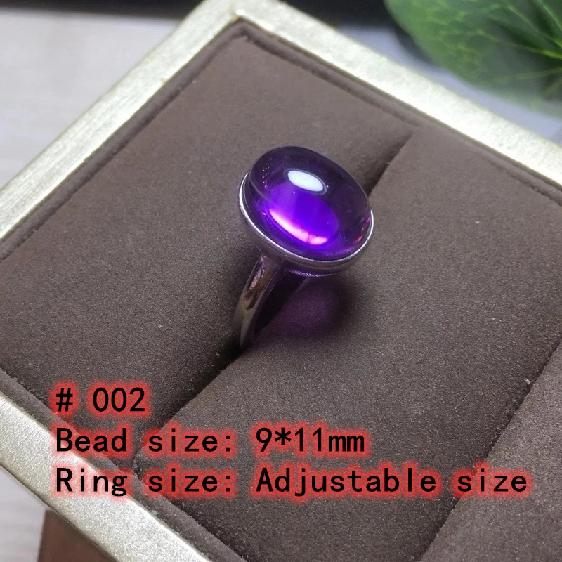 100% Natural Amethyst Adjustable Ring 925 Silver 9X11mm Love Gift Stone Ring AAAA Crystal Healing Stone Low Price
100% Natural Amethyst Adjustable Ring 925 Silver 9X11mm Love Gift Stone Ring AAAA Crystal Healing Stone Low Price