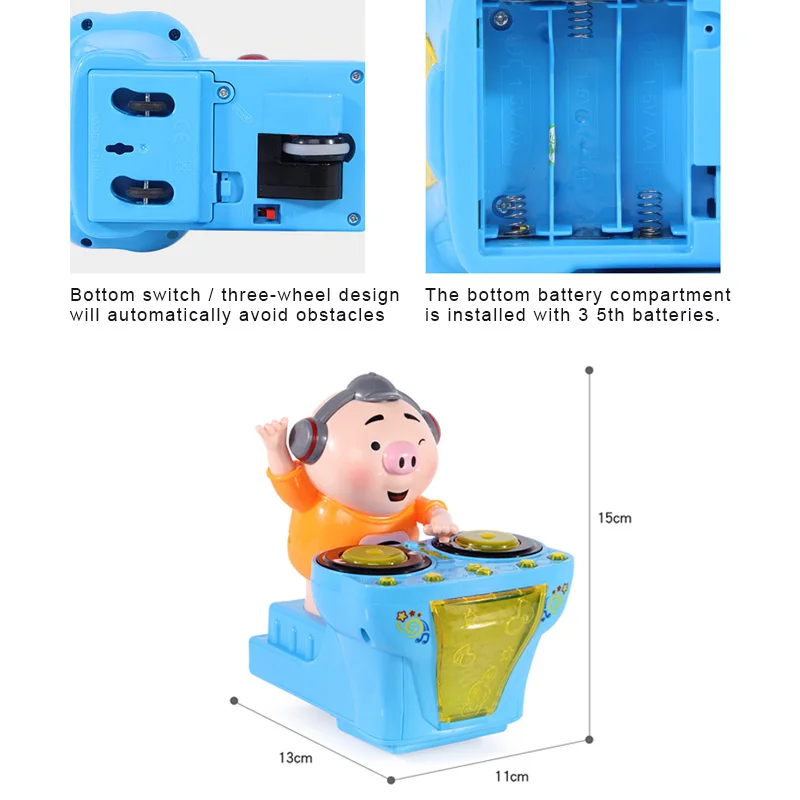 Hot Selling DJ Music Electric Pig Toys Electric Musical Toys Music Dancing Pig with Colorful Flashing Lights LBV
Hot Selling DJ Music Electric Pig Toys Electric Musical Toys Music Dancing Pig with Colorful Flashing Lights LBV