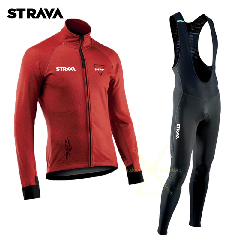 Strava Cycling Jersey Set Men Long Sleeve Waterproof Windproof Mtb Bike Cycling Clothing New Profession Cycling Jersey for Men
Strava Cycling Jersey Set Men Long Sleeve Waterproof Windproof Mtb Bike Cycling Clothing New Profession Cycling Jersey for Men