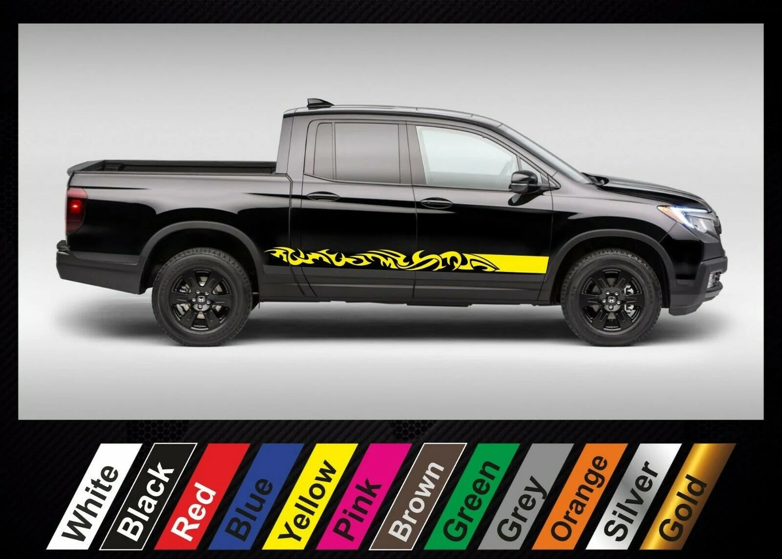 Наклейки для x2 Honda Ridgeline 4x4 графические боковые полоски Наклейка #25|Наклейки на