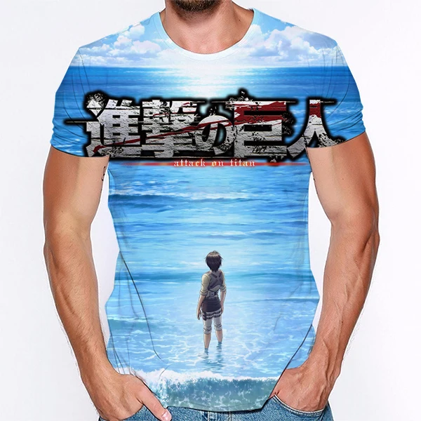 2020 Hot Sale 3D Print Attack on Titan T Shirt Summer Short Sleeve Tee Tops Eren Yeager Harajuku Man Women Streetwear
2020 Hot Sale 3D Print Attack on Titan T Shirt Summer Short Sleeve Tee Tops Eren Yeager Harajuku Man Women Streetwear