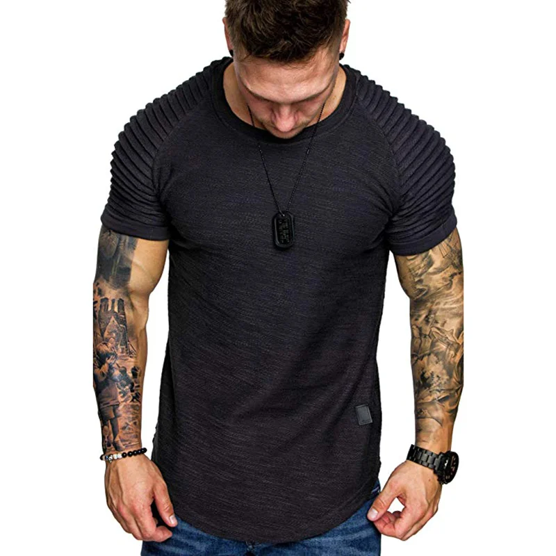 Men Shirts Solid Color O Collar Wrinkle Shoulder Summer Tops for Beach THJ99
Men Shirts Solid Color O Collar Wrinkle Shoulder Summer Tops for Beach THJ99