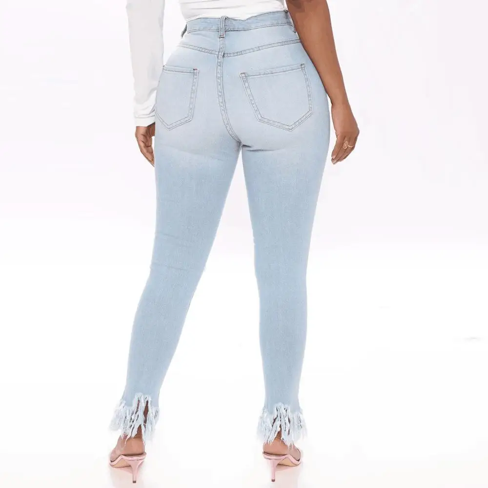 2021 Summer Jeans Women Fashion Women Hole Tassel Button Pocket High Waist Denim Pants Skinny Slim Bodycon Jeans Ladies Trousers
2021 Summer Jeans Women Fashion Women Hole Tassel Button Pocket High Waist Denim Pants Skinny Slim Bodycon Jeans Ladies Trousers