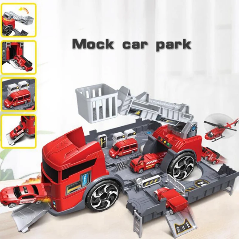 20Pcs Children Play House Storage House Travel Bus Storage Box & 1 Set Car Model Deformation Fire Engineering Vehicle
20Pcs Children Play House Storage House Travel Bus Storage Box & 1 Set Car Model Deformation Fire Engineering Vehicle