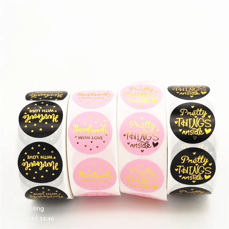 500pcs Round "Pretty Things Inside" Stickers 1inch Paper for Thank You Cards Business Packaging Pretty Gift Decoration Envelope
500pcs Round "Pretty Things Inside" Stickers 1inch Paper for Thank You Cards Business Packaging Pretty Gift Decoration Envelope